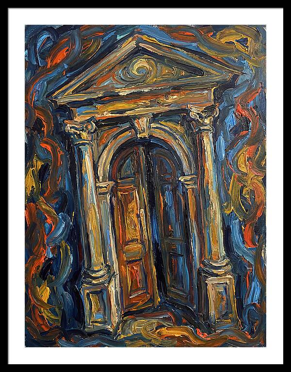Arched Doorway In Expressionist Style