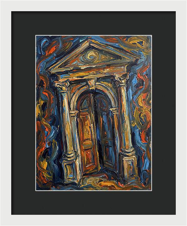 Arched Doorway In Expressionist Style