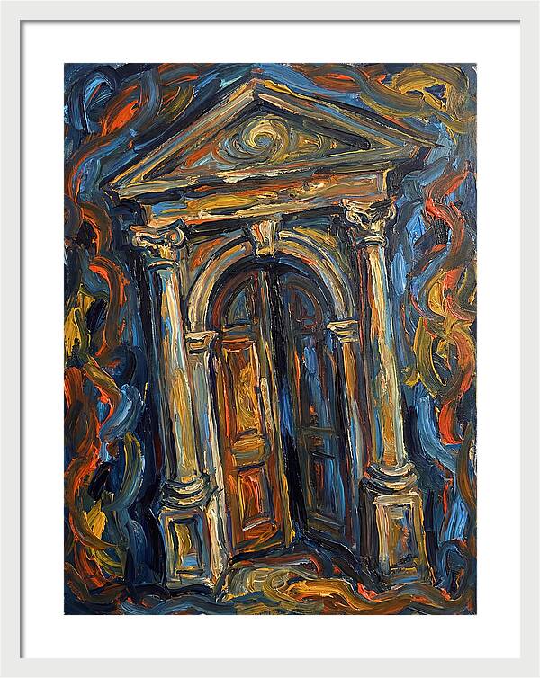 Arched Doorway In Expressionist Style