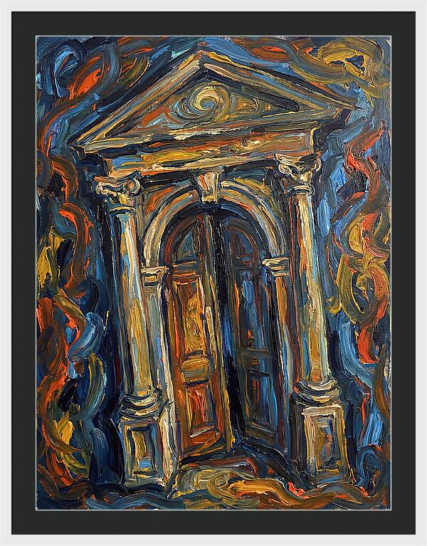 Arched Doorway In Expressionist Style