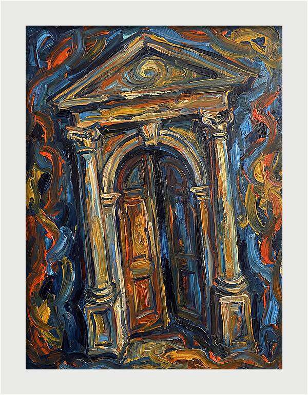 Arched Doorway In Expressionist Style