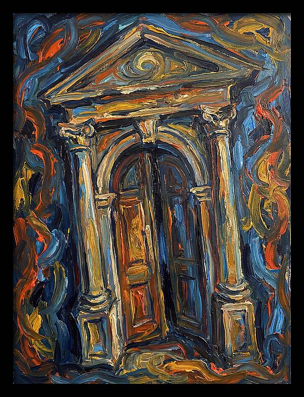 Arched Doorway In Expressionist Style