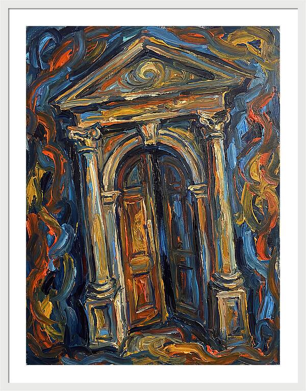 Arched Doorway In Expressionist Style