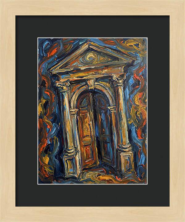 Arched Doorway In Expressionist Style
