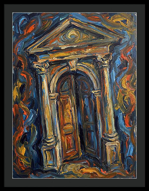 Arched Doorway In Expressionist Style