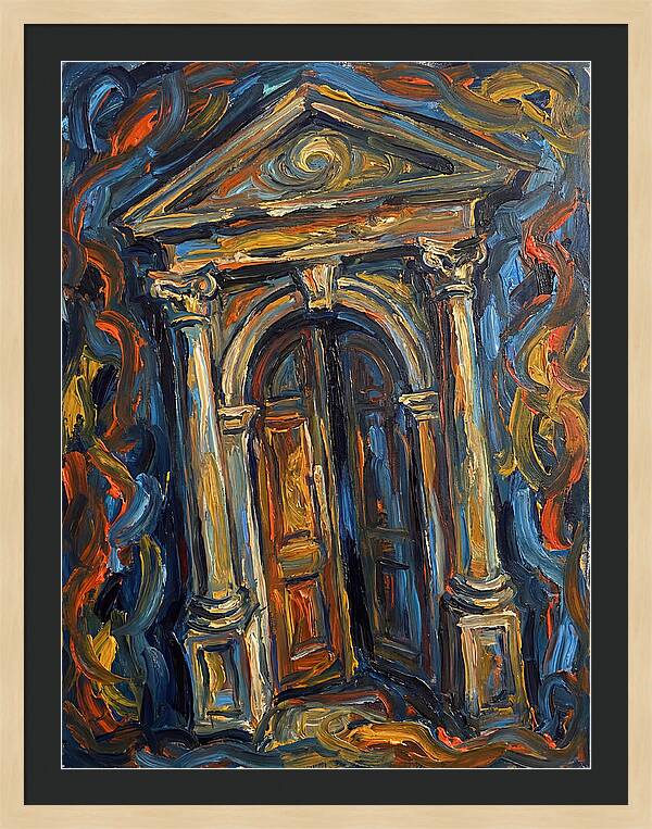 Arched Doorway In Expressionist Style