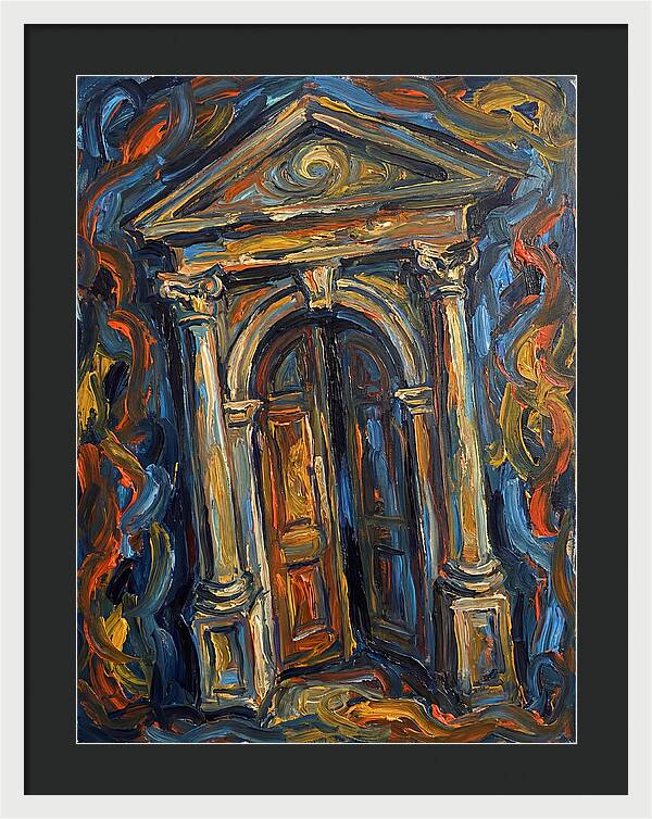 Arched Doorway In Expressionist Style