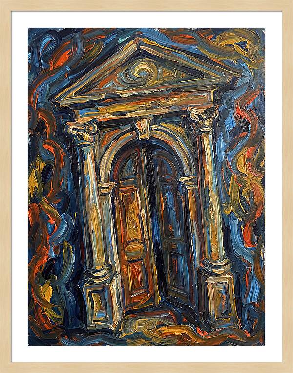 Arched Doorway In Expressionist Style