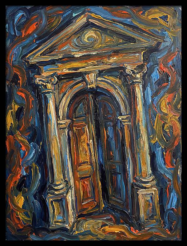 Arched Doorway In Expressionist Style