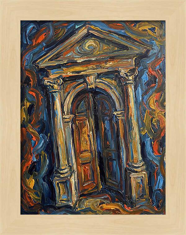 Arched Doorway In Expressionist Style