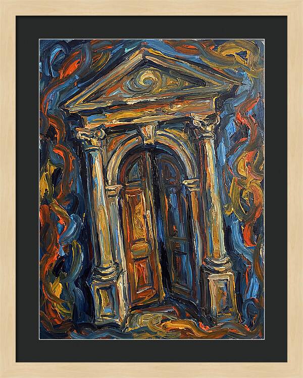 Arched Doorway In Expressionist Style