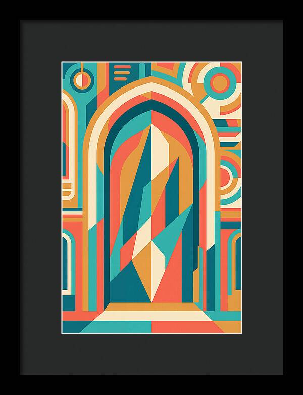 Arched Doorway In Vibrant Colors