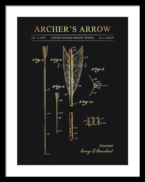 Archer's Arrow Gold Patent Us1748200a