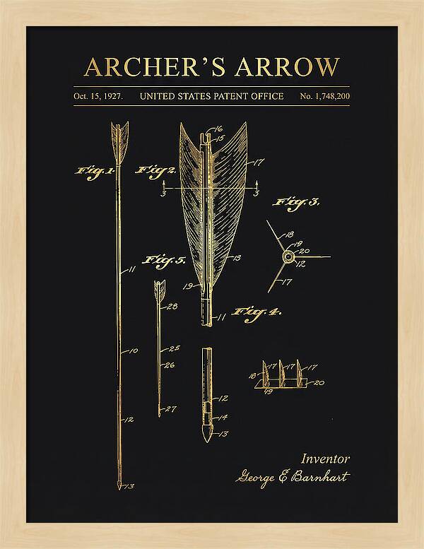 Archer's Arrow Gold Patent Us1748200a