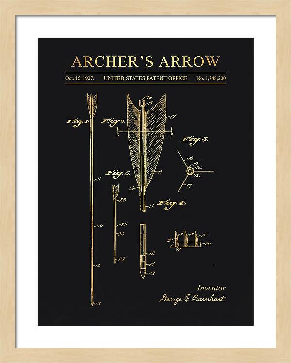 Archer's Arrow Gold Patent Us1748200a