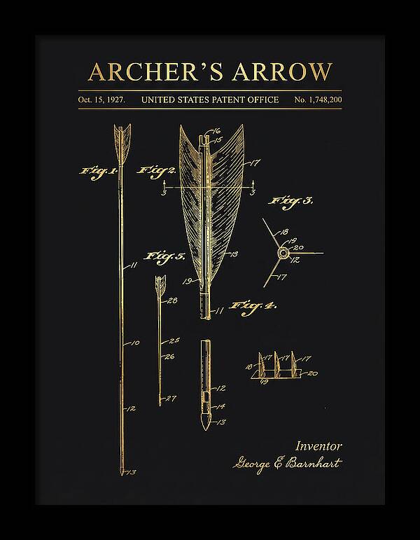 Archer's Arrow Gold Patent Us1748200a