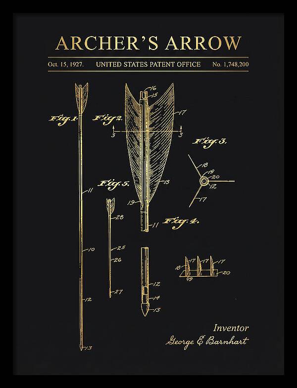 Archer's Arrow Gold Patent Us1748200a