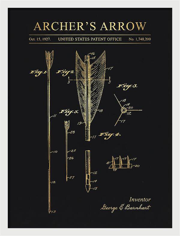 Archer's Arrow Gold Patent Us1748200a