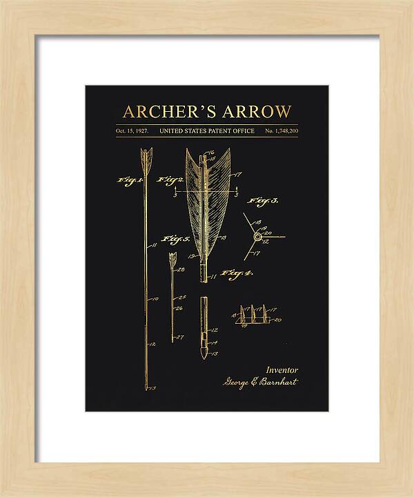 Archer's Arrow Gold Patent Us1748200a