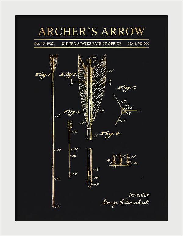 Archer's Arrow Gold Patent Us1748200a