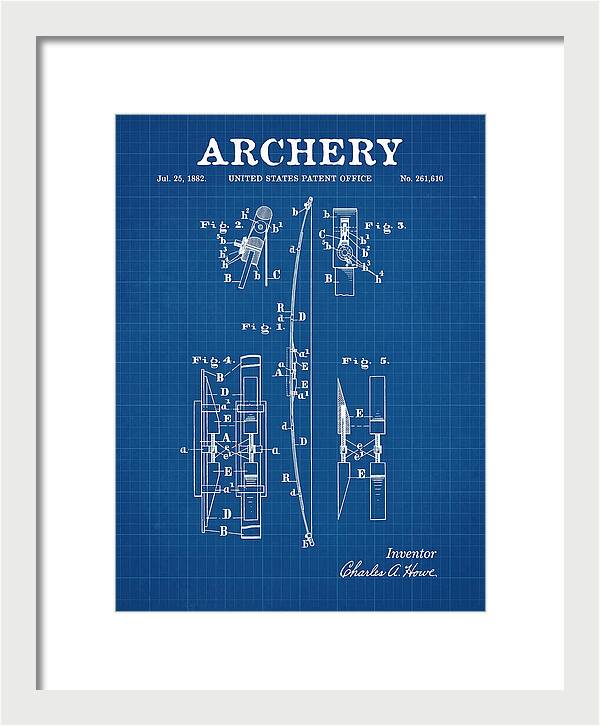 Archery Bow Blueprint Patent Us261610a