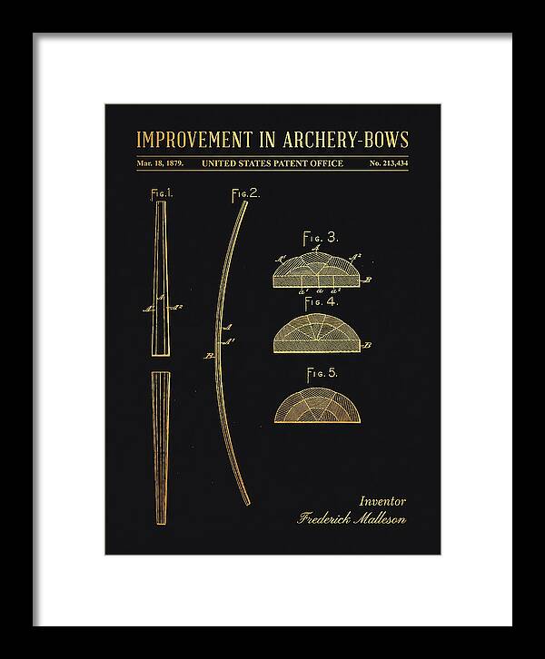 Archery Bow Gold Patent Us213434a