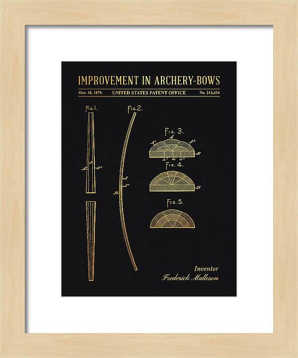 Archery Bow Gold Patent Us213434a