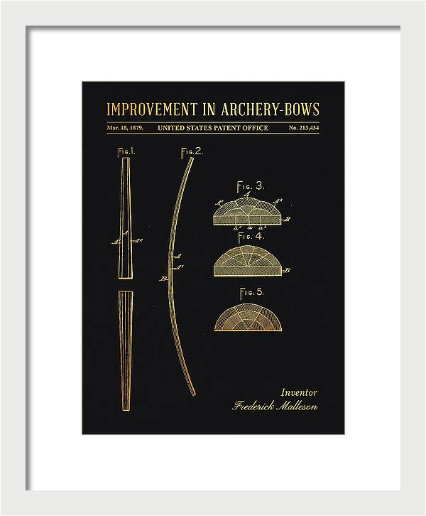 Archery Bow Gold Patent Us213434a