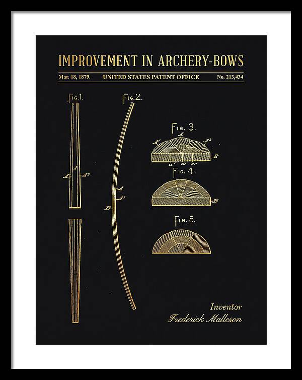 Archery Bow Gold Patent Us213434a