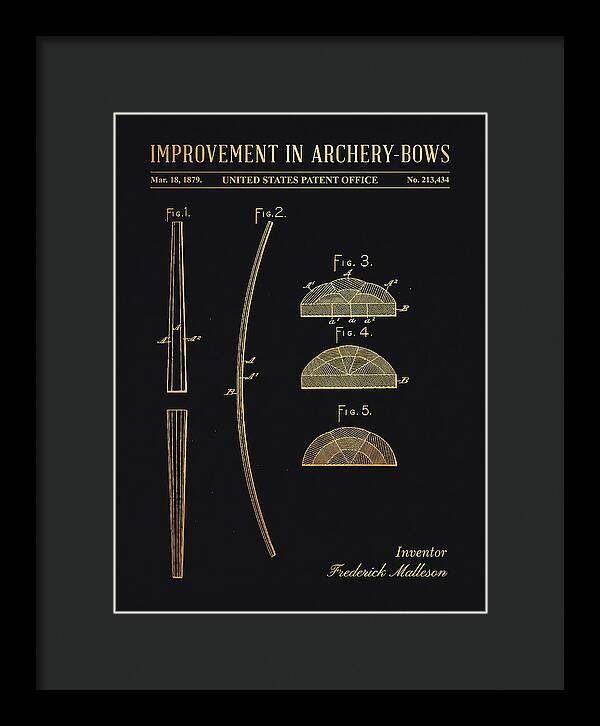 Archery Bow Gold Patent Us213434a