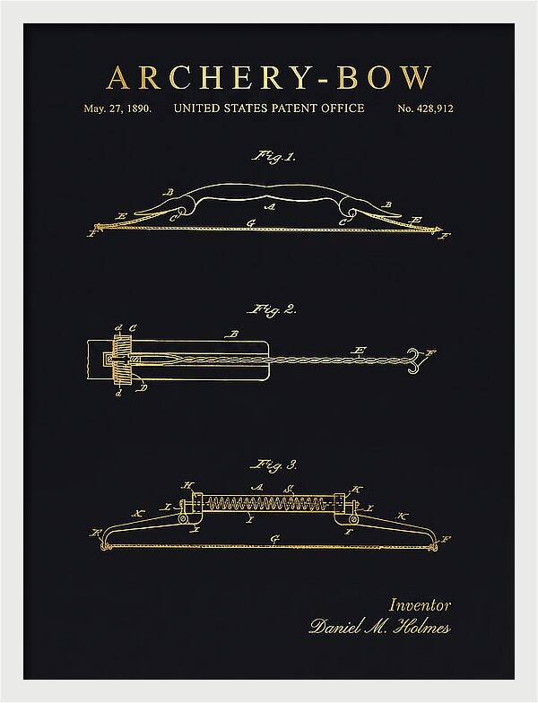 Archery Bow Gold Patent Us428912a