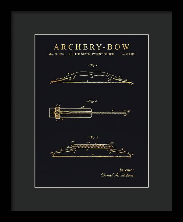 Archery Bow Gold Patent Us428912a
