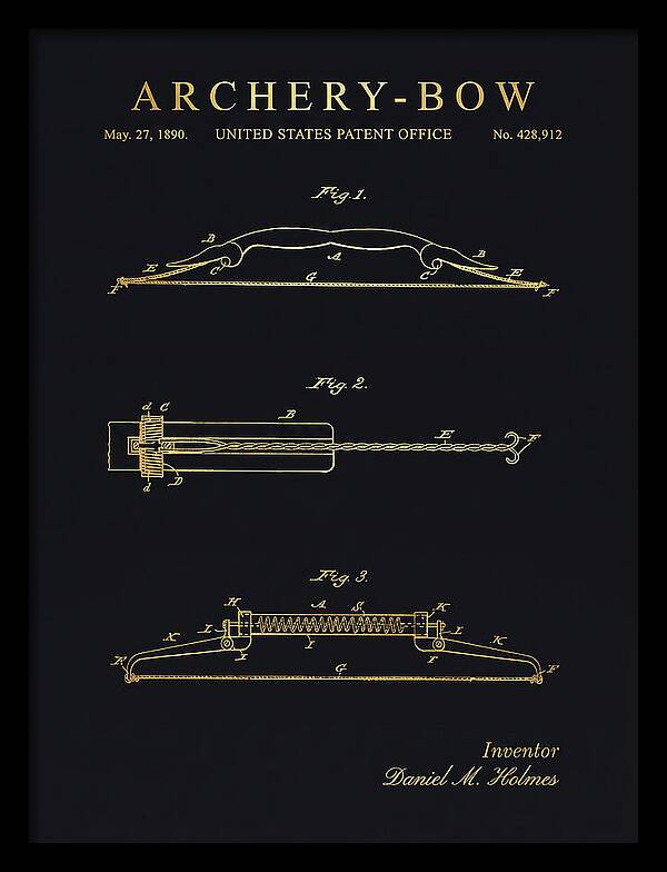 Archery Bow Gold Patent Us428912a