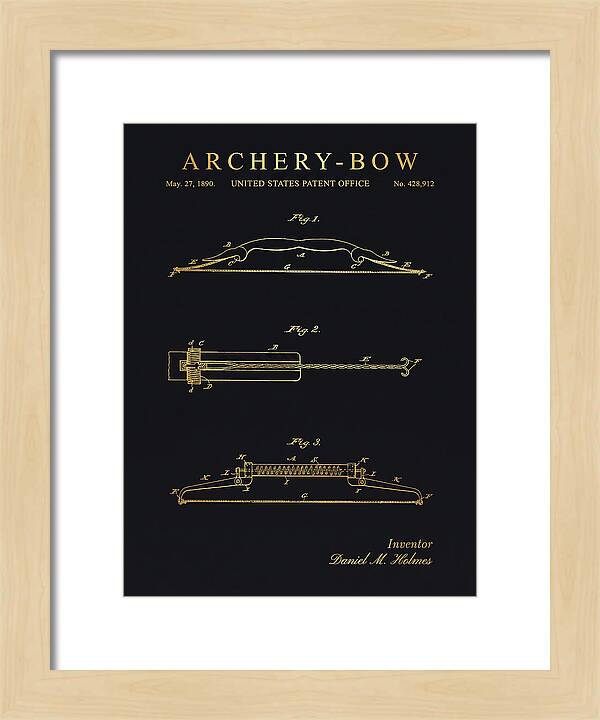 Archery Bow Gold Patent Us428912a