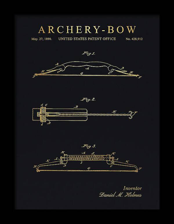 Archery Bow Gold Patent Us428912a