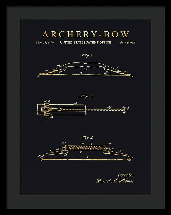 Archery Bow Gold Patent Us428912a