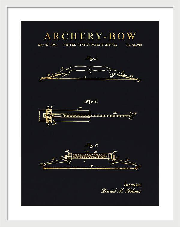 Archery Bow Gold Patent Us428912a