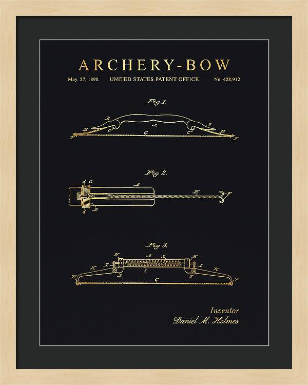 Archery Bow Gold Patent Us428912a