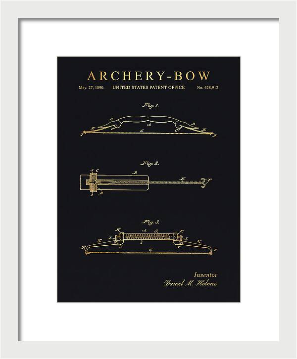 Archery Bow Gold Patent Us428912a