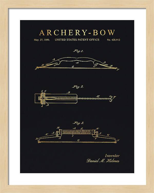 Archery Bow Gold Patent Us428912a
