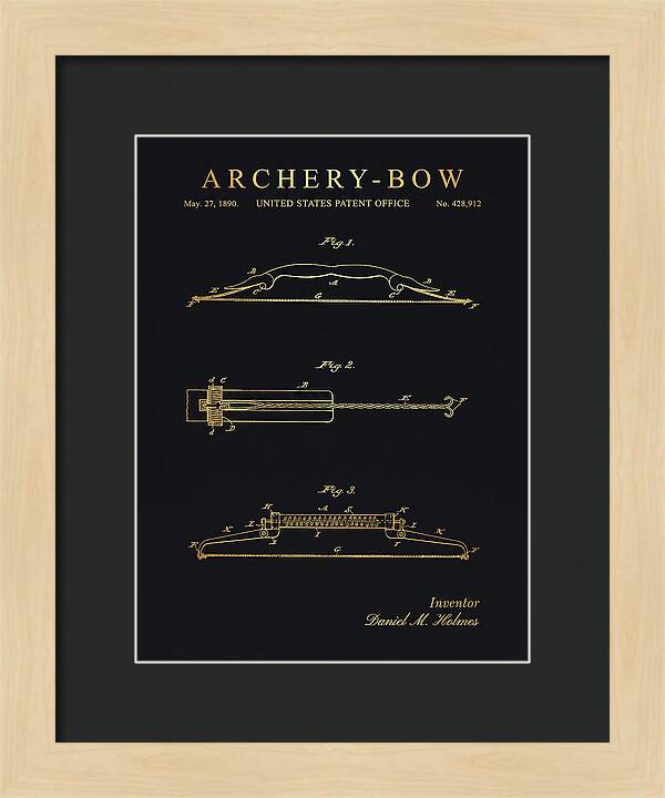 Archery Bow Gold Patent Us428912a