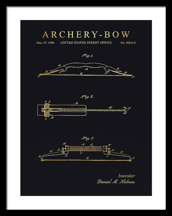 Archery Bow Gold Patent Us428912a