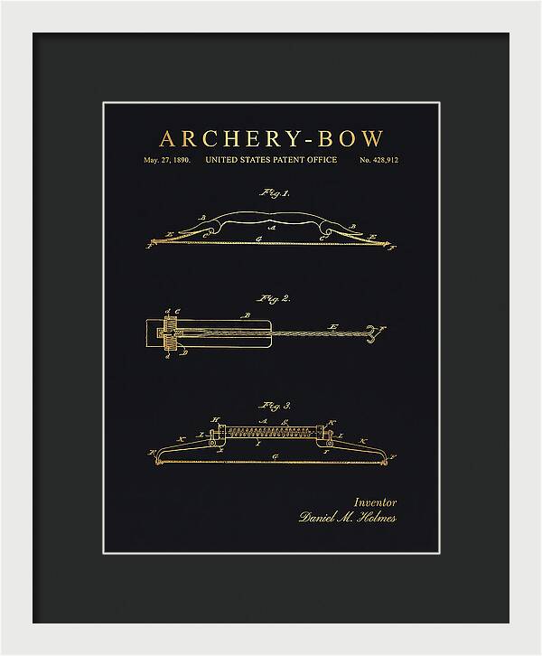 Archery Bow Gold Patent Us428912a