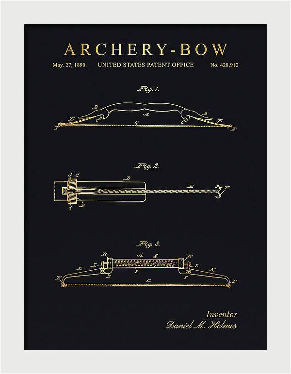 Archery Bow Gold Patent Us428912a