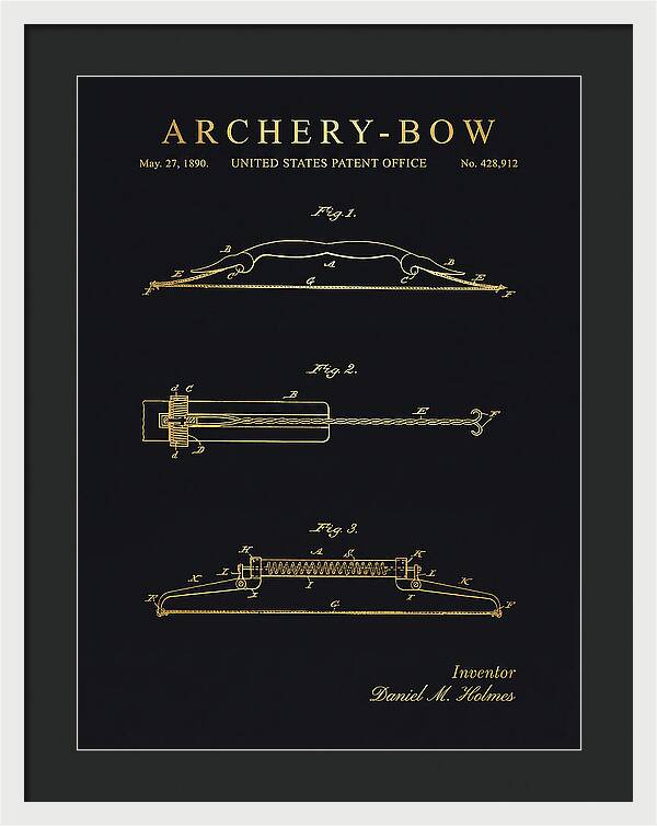 Archery Bow Gold Patent Us428912a
