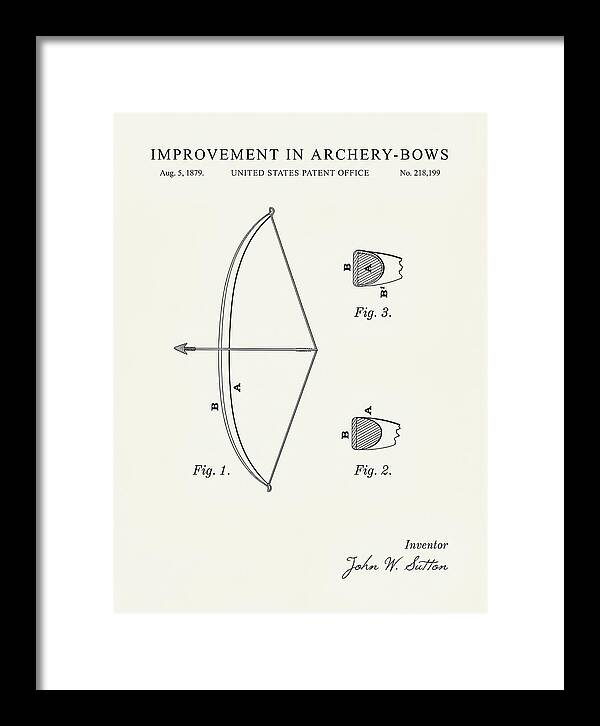 Archery Bow Minimalist Patent Us218199a