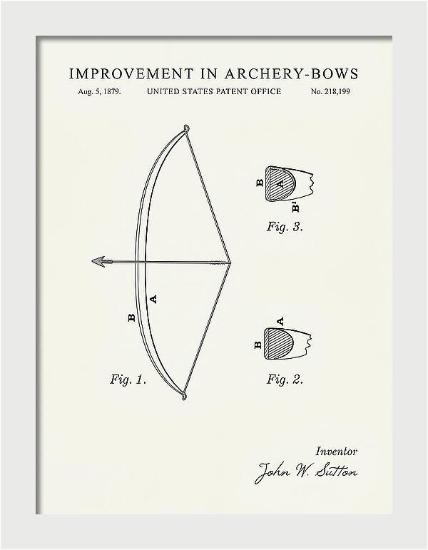Archery Bow Minimalist Patent Us218199a