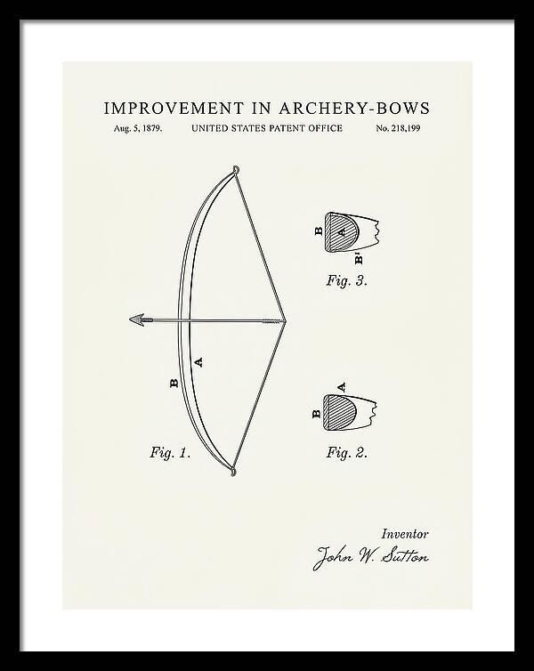 Archery Bow Minimalist Patent Us218199a