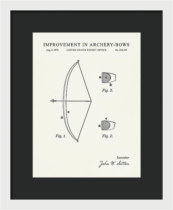 Archery Bow Minimalist Patent Us218199a