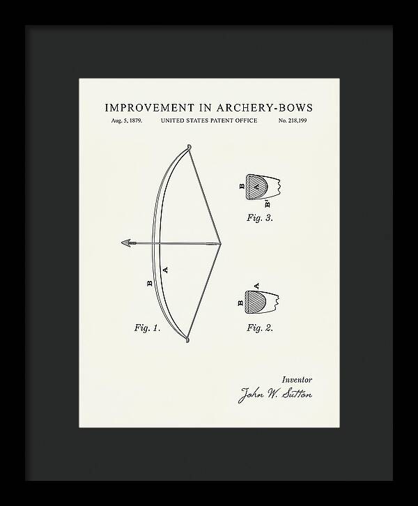 Archery Bow Minimalist Patent Us218199a